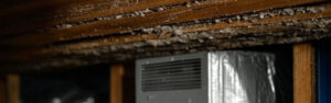 Damp and rotting timber